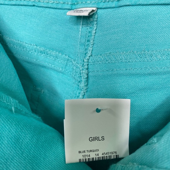 (NWT)Turquoise blue jeans,Size 8 for Girls - Picture 5 of 8